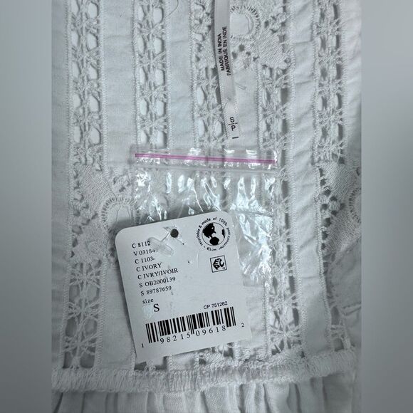 Free People Women's Sunkissed Cotton‎ Pointelle Tank Top, SIZE SMALL - Picture 13 of 13